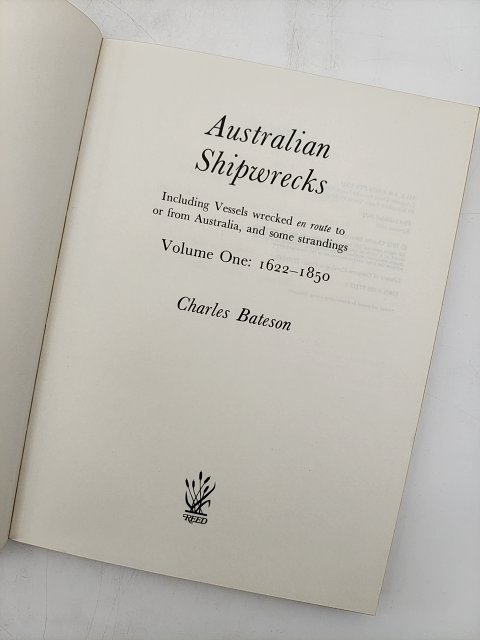 Australian Shipwrecks by Charles Bateson (Paperback, 1972) Maritime History by Charles Bateson