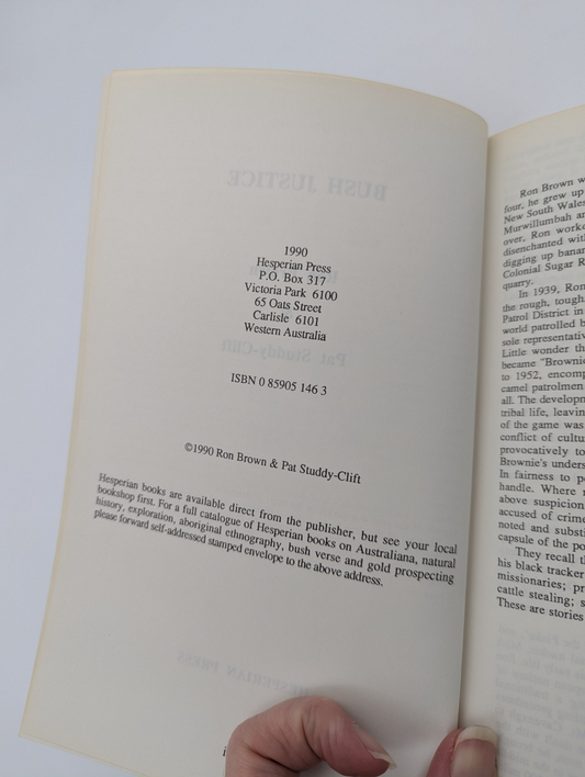 Bush Justice by Pat Brown Ron & Studdy-Clift, Australian Mounted Police History by Pat Brown Ron & Studdy-Clift