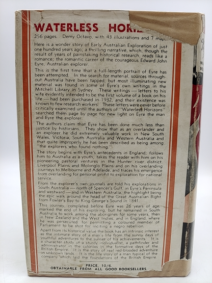 Waterless Horizons (Hardcover, 1942) Aboriginal Encounters Darling/Murray by Robert Stephens Malcolm Uren