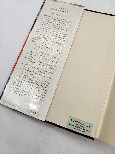Journey to Canberra by Frank Clune (Hardcover, 1960) 1st Edition by Frank Clune