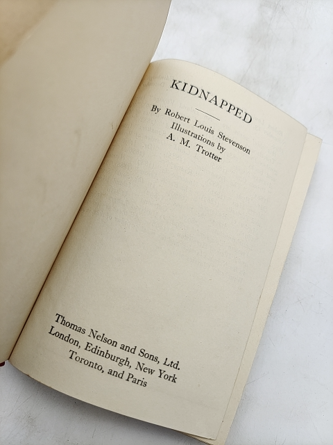 Kidnapped by Robert Louis Stevenson (Cloth, 1920) 18th-century Scotland by Robert Louis Stevenson