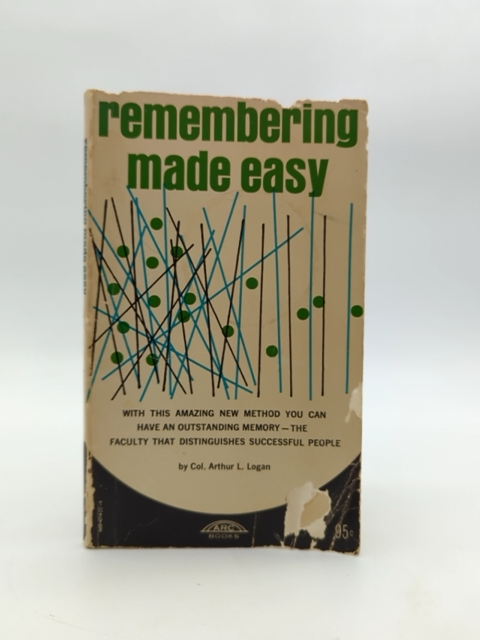 Remembering Made Easy by Arthur L Logan (Paperback, 1970) by Arthur L Logan