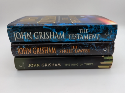3x John Grisham Hardcover Bundle: The Testament; Street Lawyer, King of Torts by John Grisham