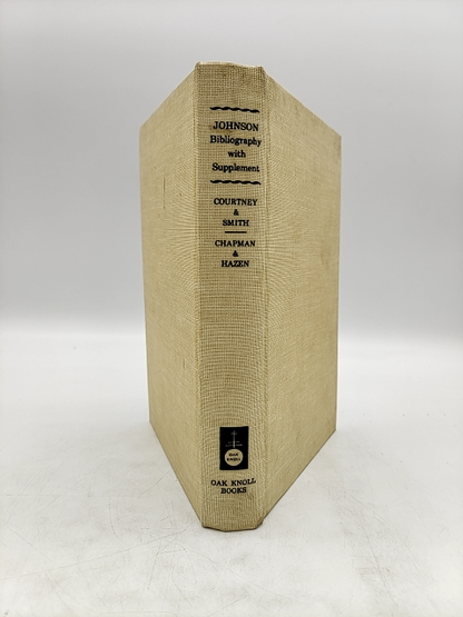 Bibliography Of Samuel Johnson Johnsonian Bibliography 18th Century English Poet by "David N. Smith William P. Courtney"
