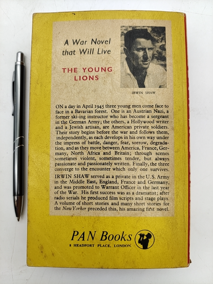The Young Lions by Irwin Shaw (Paperback, 1951) Pan Books WWII by Irwin Shaw