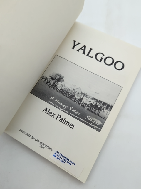 Yalgoo. by Alex Palmer (Paperback, 1989) unknown by Alex Palmer