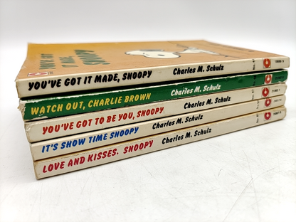 Charles M Schulz Paperback Bundle 5x Vintage Snoopy Charlie Brown Paperbacks by Charles M Schulz