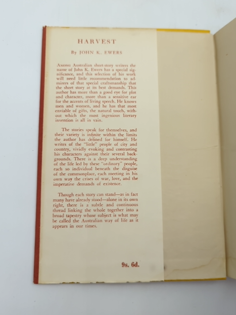 Harvest And Other Stories by John K Ewers (Hardcover, 1949) by John K Ewers