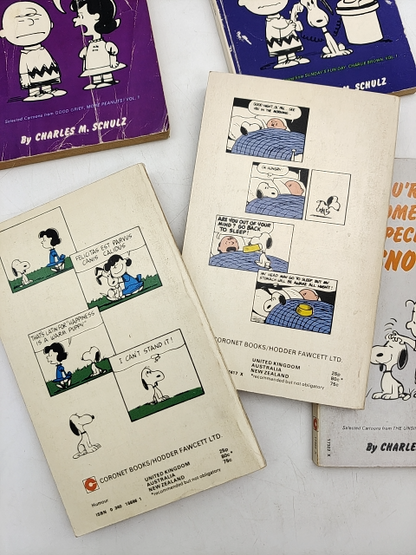 Charles M Schulz Paperback Bundle 5x Charlie Brown Snoopy Vintage Paperbacks by Charles M Schulz