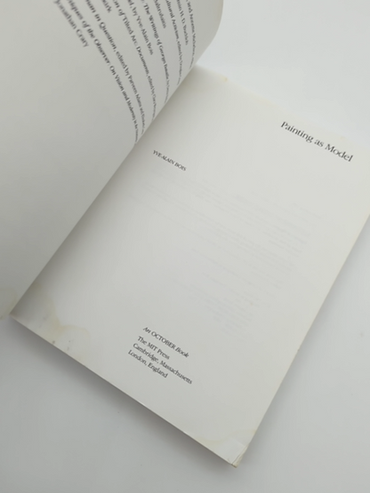 Painting As Model by Yve-Alain Bois (Paperback, 1993) Art Theory by Yve-Alain Bois