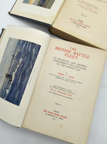 The British Battle Fleet Fred T Jane 2 Vol Naval History by Fred T Jane