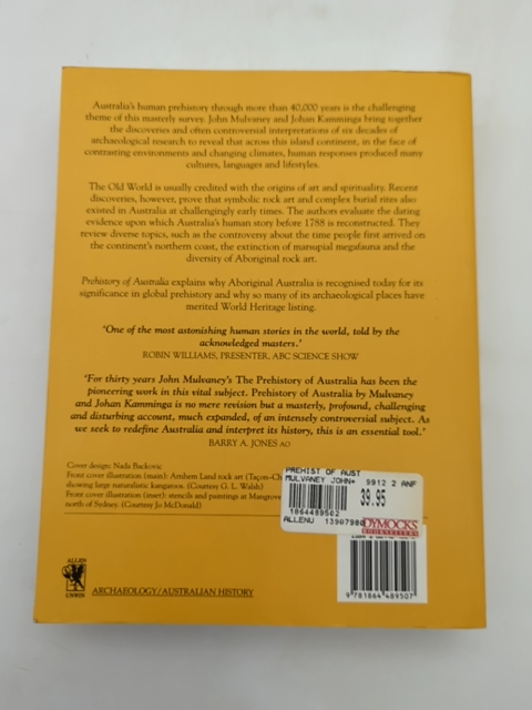 Prehistory Of Australia by Derek John Mulvaney, Australian History by John Mulvaney