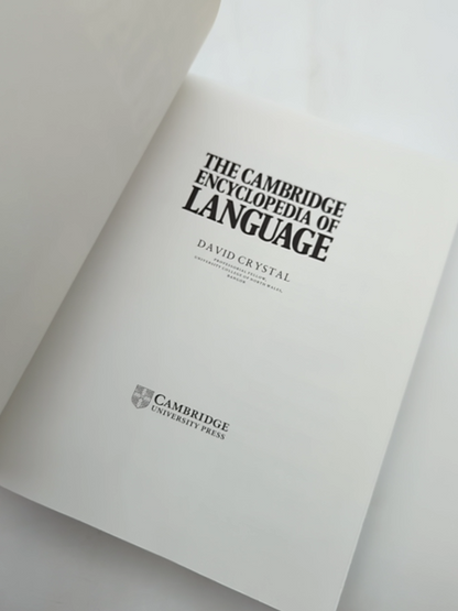 The Cambridge Encyclopedia Of Language by David Crystal, Linguistics Books by David Crystal