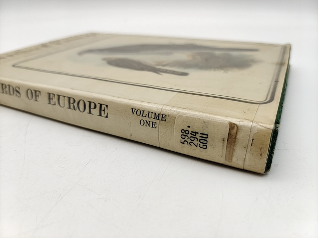 Birds Of Europe: Volume One by A. Rutgers (Text), Illustrations John Gould  1966 by "John Gould A. Rutgers"
