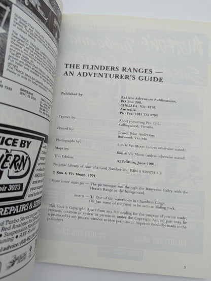 The Flinders Ranges by Viv & Ron Moon, Australia Travel Adventure Guide by Ron Moon