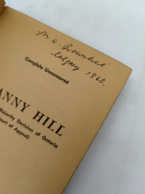 Fanny Hill by John Cleland (Paperback, 1964) 1st Ed, Complete Uncensored, Erotic by John Cleland