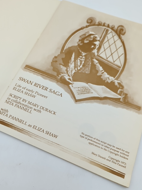 Swan River Saga Life Of Early Pioneer Eliza Shaw by Mary Durack by Mary Durack