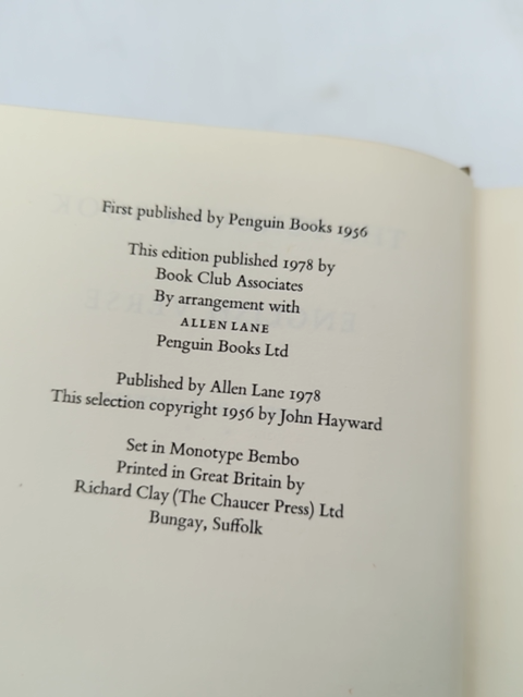 The Penguin Book Of English Verse by John Hayward (Hardcover, 1978) by John Hayward