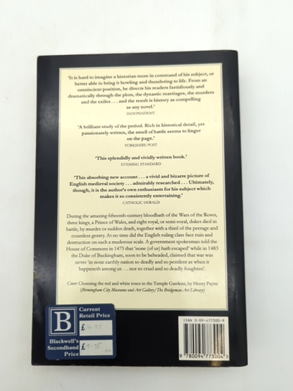 Wars Of The Roses by Desmond Seward (Paperback, 1997) British Wars by Desmond Seward