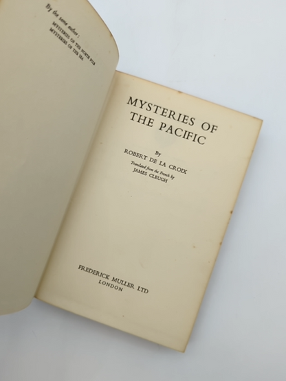 Mysteries Of The Pacific by Robert de la Croix (Hardcover, 1957) by Robert De La Croix
