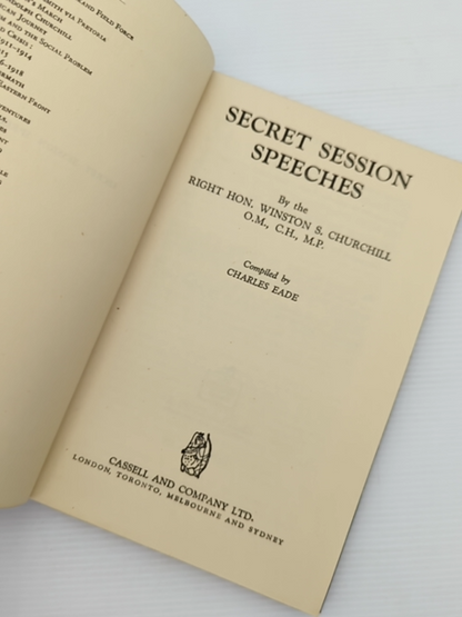 Secret Session Speeches by Winston S Churchill (Hardcover, 1946) by Winston S Churchill