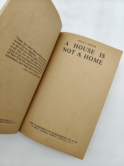 House Is Not Home by Polly Adler (Paperback, 1957) 1st Edition by Polly Adler