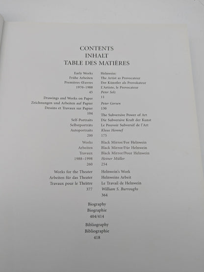 Helnwein by Gottfried Helnwein & Klaus Honnef Hardcover 1999 1st Ed Photography by Josef Kiblitsky