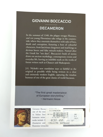 Decameron by Giovanni Boccacci (Paperback, 2008) Classic Literature by Giovanni Boccaccio