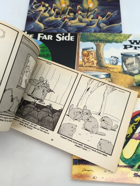 Gary Larson Bundle 5x Far Side Books: The Chickens are Restless; Beyond… by Gary Larson