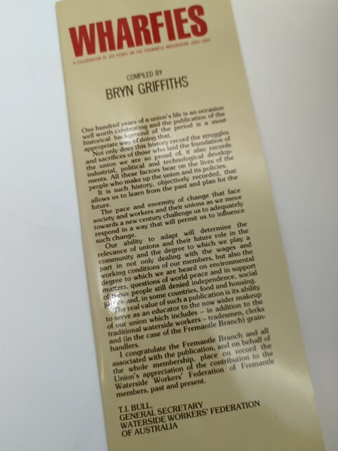 Wharfies by Bryn Griffiths (Paperback, 1989) Australian History by Bryn Griffiths