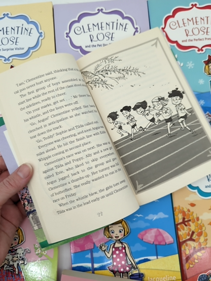 Jacqueline Harvey 9x Clementine Rose Junior Fiction Books by Jacqueline Harvey