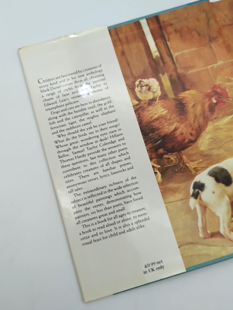 Golden Treasury Of Animal Verse Mark Daniel 1989 Poetry Rare by Mark Daniel