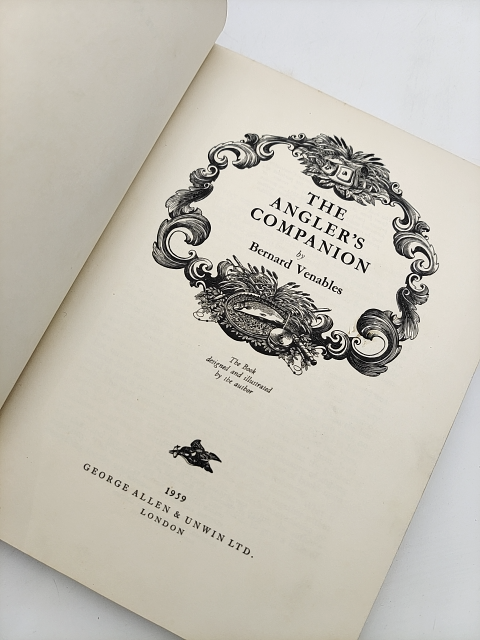 The Angler's Companion by Bernard Venables (Hardcover, 1959) Natural History by Bernard Venables