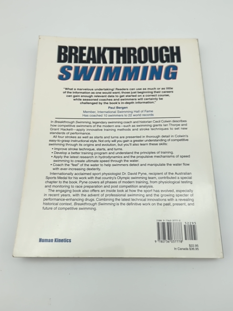 Breakthrough Swimming by Cecil Colwin (Paperback, 2002) 1st Edition, Swimming by Cecil M. Colwin
