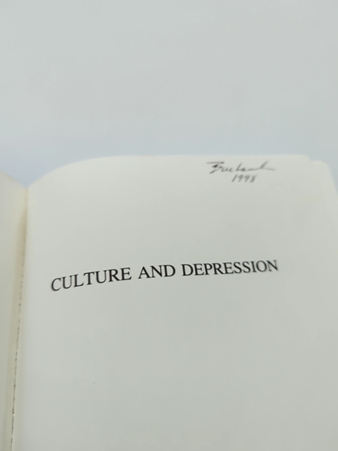 Culture And Depression Studies In The Anthropology And Cross-cultural Psychiatry by Byron J. Good