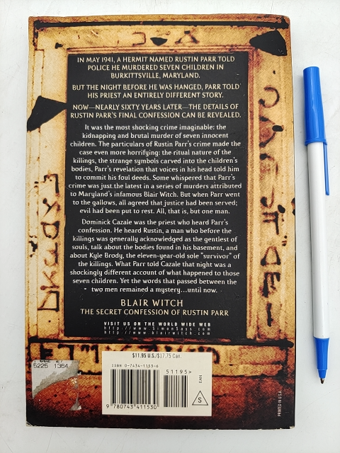 Blair Witch: The Secret Confession Of Rustin Parr by D A Stern, Supernatural by D. A. Stern
