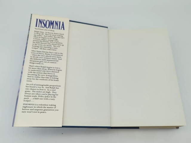 Insomnia by Stephen King (Hardcover, 1994) 1st Edition Horror by Stephen King