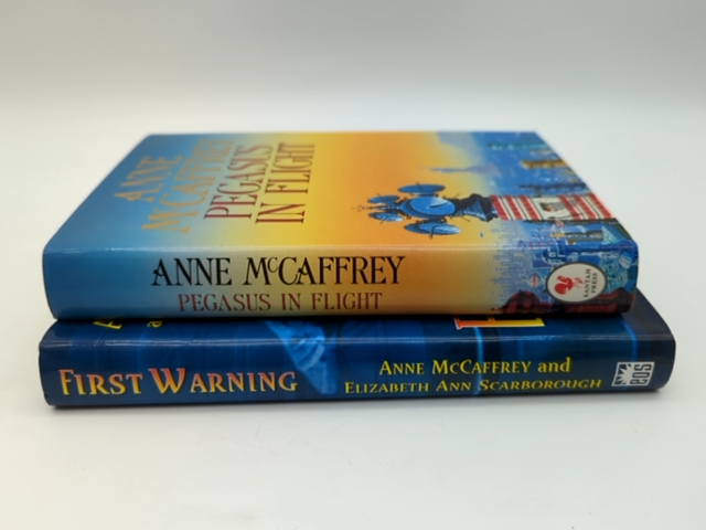 First Warning & Pegasus In Flight by Anne McCaffrey 2x Hardcover Fantasy bundle by Anne McCaffrey