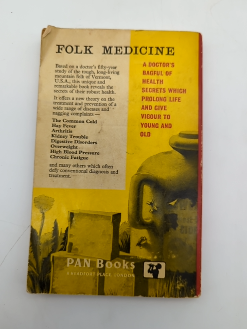 Folk Medicine by DC Jarvis (Paperback, 1999) Medicine, Vintage GREAT PAN by Dc Jarvis