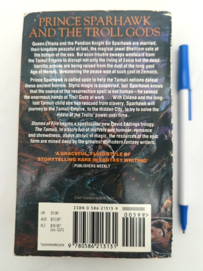 Domes Of Fire by David Eddings (Paperback, 1993) Fantasy by David Eddings