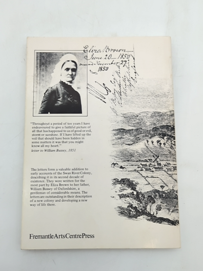 Faithful Picture: Letters Of Eliza And Thomas Brown, York In The Swan River WA by Eliza Brown
