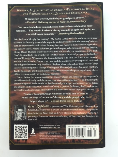 American Canopy: Trees, Forests, and the Making of a Nation, Eric Rutkow, Botany by Eric Rutkow