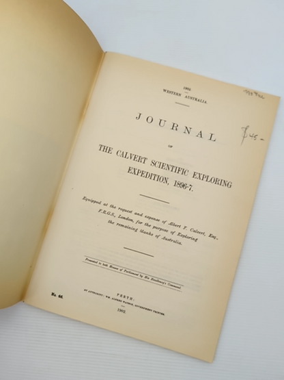 Journal Of The Calvert Scientific Exploring Expedition, 1896-7 Equipped At The R by Hesperian Press