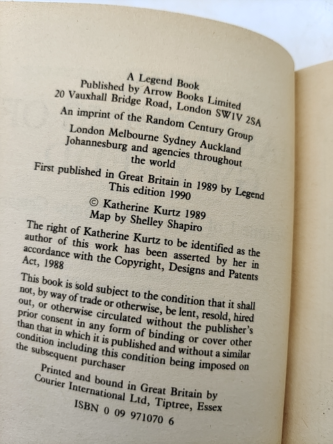 The Harrowing Of Gwynedd by Katherine Kurtz (Paperback, 1991) King Arthur by Katherine Kurtz