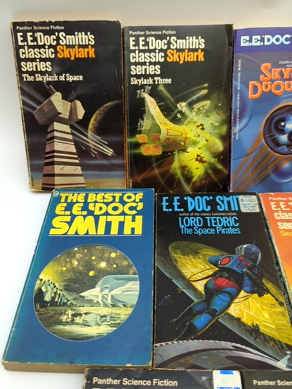 12x E E Doc Smith Paperback Bundle: The Clockwork Traitor, Skylark, Spacehounds… by E E Doc Smith