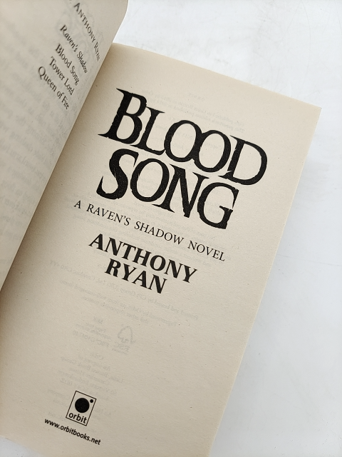 Blood Song: Book Of Raven's Shadow by Anthony Ryan (Paperback, 2014) Fantasy by Anthony Ryan
