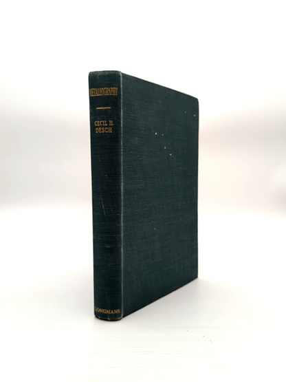 Metallography by Cecil H Desch (Hardcover, 1944) Vintage Engineering Book by Cecil H Desch