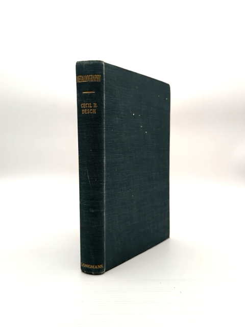 Metallography by Cecil H Desch (Hardcover, 1944) Vintage Engineering Book by Cecil H Desch