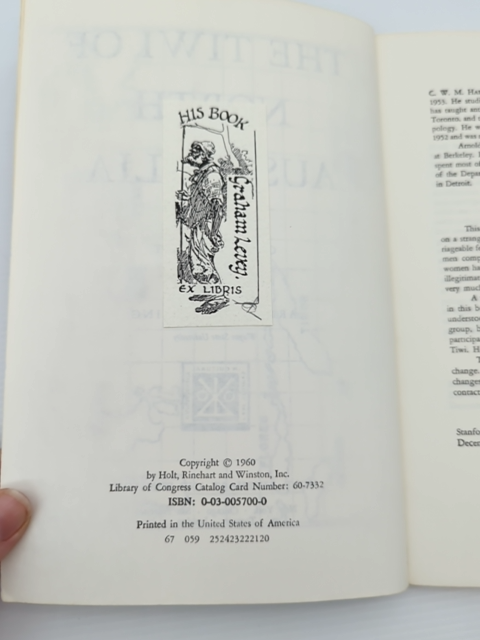 The Tiwi Of North Australia (case Studies In Cultural Anthropology), C. W. M. An by C. W. M. And Arnold R. Pilling Hart