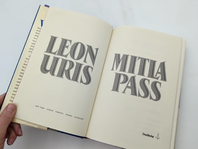 Mitla Pass by Leon Uris (Hardcover, 1988) by Ross R. Pelton
